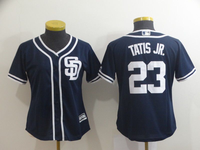 Women San Diego Padres #23 Tatis jr Blue MLB Jerseys->san diego padres->MLB Jersey